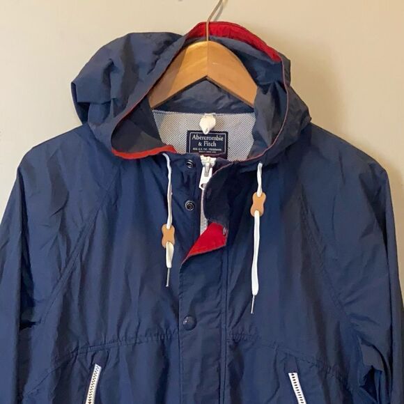 Abercrombie & Fitch Hooded Windbreaker jacket S - Picture 3 of 9